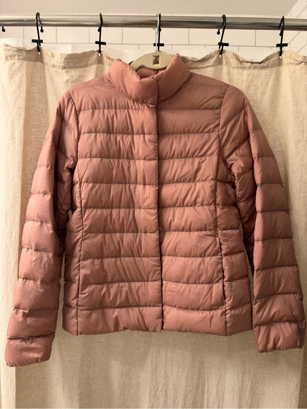 NWOT Uniqlo Rose Pink Lightweight Quilted Puffer Jacket